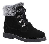 Hush Puppies Girls Mini Florence Suede Ankle Boots (Black) - Size UK 1 Infant