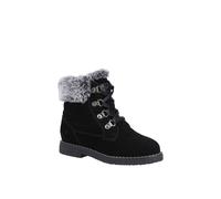 'Mini Florence' Suede Boot Hush Puppies Black Infant 12