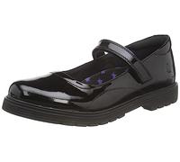 Hush Puppies Girls School Shoes Tally Junior Patent Black Rip-Tape Size 12