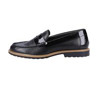 Hush Puppies Verity Slip on Leather Women's Black Loafers UK 3