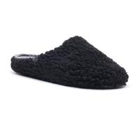 Hush Puppies Good Teddy Polyester Men's BLACK Slippers - UK 12