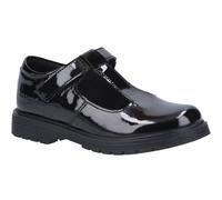Hush Puppies Gracie Junior Patent Black Girls Leather Childrens Shoes
