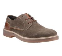 Hush Puppies Guy Leather Mens Khaki Lace-Up Shoes - Size UK 6