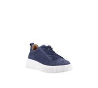 Hush Puppies Harlow Suede Sneaker In Indigo Indigo