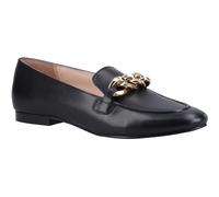 Hush Puppies Harper Chain Slip On Ladies Shoes Tan Loafer HP-36609-68275 Black