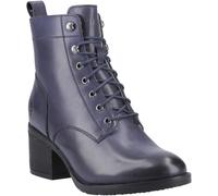 Hush Puppies Harriet Leather Women's Navy Heeled Ankle Boots - UK 3
