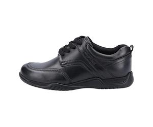 Hush Puppies Harvey Junior Boys School Shoes 1 UK Black