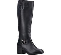 Hush Puppies Heidi Leather Womens Black Boots - Size UK 6