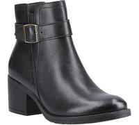 Hush Puppies Hensley Leather Women's Black Heeled Ankle Boots - UK 6