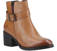 Hush Puppies Hensley Leather Womens Tan Heeled Ankle Boots - Size UK 3