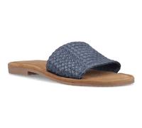 Hush Puppies Hetty Slide Leather Womens Navy Wide Sandals - Size UK 4