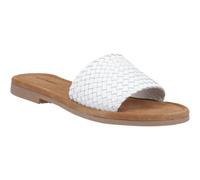 Hush Puppies Hetty Slide Leather Women's White Sandals - UK 4 / EU 37 / US 6