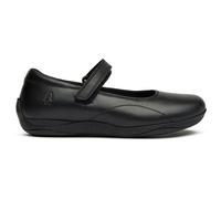 Hush Puppies ARIA Girls Leather School Shoes Black - UK 11 (Small Kids)