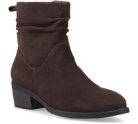 HUSH PUPPIES Water Resistant Ruched Iris Ankle Boots Brown 6