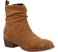 Hush Puppies Iris Tan 100% Suede Female Ladies Ankle Boots