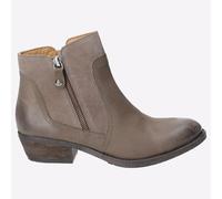 Hush Puppies Isla Womens Leather MEMORY FOAM Fashion Ankle Boots Brown