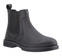 (Black, 11 (Adults')) Hush Puppies Jamie Leather Men's Black Boots
