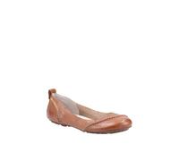 Hush Puppies 'janessa' Leather Slip On Shoes In Tan Tan