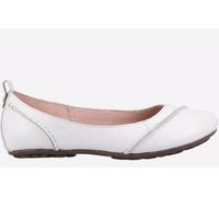 Hush Puppies Women's Janessa Ballet Flat, White, 3 UK