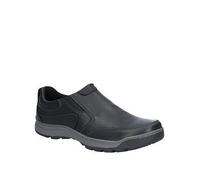 Hush Puppies Jasper Casual Slip On Shoes - Black, Black, Size 12, Men Black