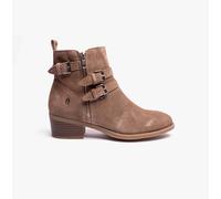 Hush Puppies Jenna Ankle Boot MEMORY FOAM Womens - Taupe material_leather1 - Size UK 6