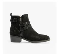 Hush Puppies Jenna Ankle Boot MEMORY FOAM Womens - Black Leather - Size UK 4