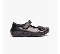 Hush Puppies Jessica Leather Junior Girls - Black - Size 11 Kids (UK Shoe)