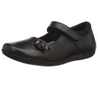Hush Puppies Girl's Jessica SNR School Uniform Shoe, Black, 3 UK Medium