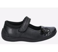 Hush Puppies Girl's Jessica SNR School Uniform Shoe, Black, 4 UK