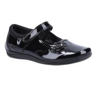 Hush Puppies Jessica Senior Patent Leather Girls's Patent Black Shoes - UK 4 / EU 37 / US 4.5