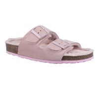 Hush Puppies Jessie Leather WoMens Blush Slippers - Pink - Size UK 7
