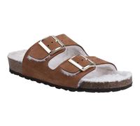 Hush Puppies Jessie Leather WoMens Tan Slippers - Size UK 9