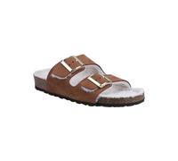 HUSH PUPPIES Jessie Suede Mule Slippers Tan 6
