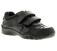 Hush Puppies Boys Jezza Leather Textile Smart Padded Strong Shoes UK Size 1 (US 1.5, EU 33)