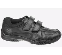 Hush Puppies Jezza Leather Kids Boys Shoes Trainers Size: 3.5 Colour : Black