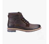 Hush Puppies JOEL Mens Leather Boots Brown - UK 10