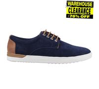 Hush Puppies Joey MEMORY FOAM Mens Casual Suede Leather Shoes Navy