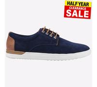 Hush Puppies Joey MEMORY FOAM Mens Casual Suede Leather Shoes Navy