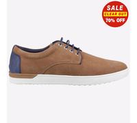Hush Puppies Joey Mens MEMORY FOAM Leather Fashion Casual Dress Shoes Tan