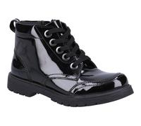Hush Puppies Jolie Patent SNR Leather Girls's Black Boots - UK 7 / EU 40 / US 7.5