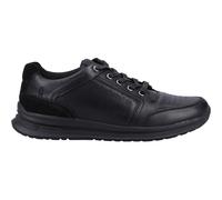 Hush Puppies Joseph Memory Foam Men's Trainers, Size 10 In Black Leather