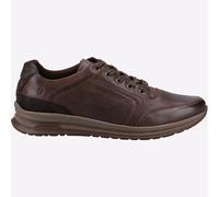 'Joseph' Classic Lace Shoes Hush Puppies Dark Brown 6