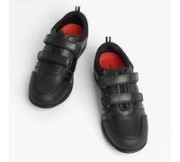 Hush Puppies JOSH Boys Leather School Shoes Black - UK 1.5 (Older Kids)