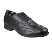 Hush Puppies Kada Leather Kids Boys | School Shoes | Black | UK Size 1