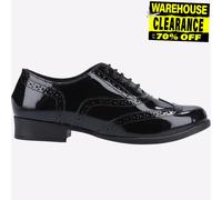Hush Puppies Womens School Shoe Girls - Black Leather - Size UK 4