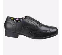 Hush Puppies Kada Senior Girls School Shoe Womens Brogues Smart Black