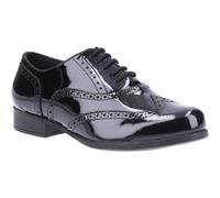 Hush Puppies Kada Youth Girls Black Patent Leather Brogues UK 4