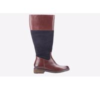Hush Puppies Women's Kitty Knee High Boot, Brown/Navy, 4 UK