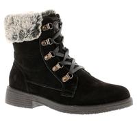 Hush Puppies Women's Florence Mid Calf Boot, Black, 4 UK