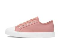 Hush Puppies Ladies Brooke Canvas Trainer, Pink, 4